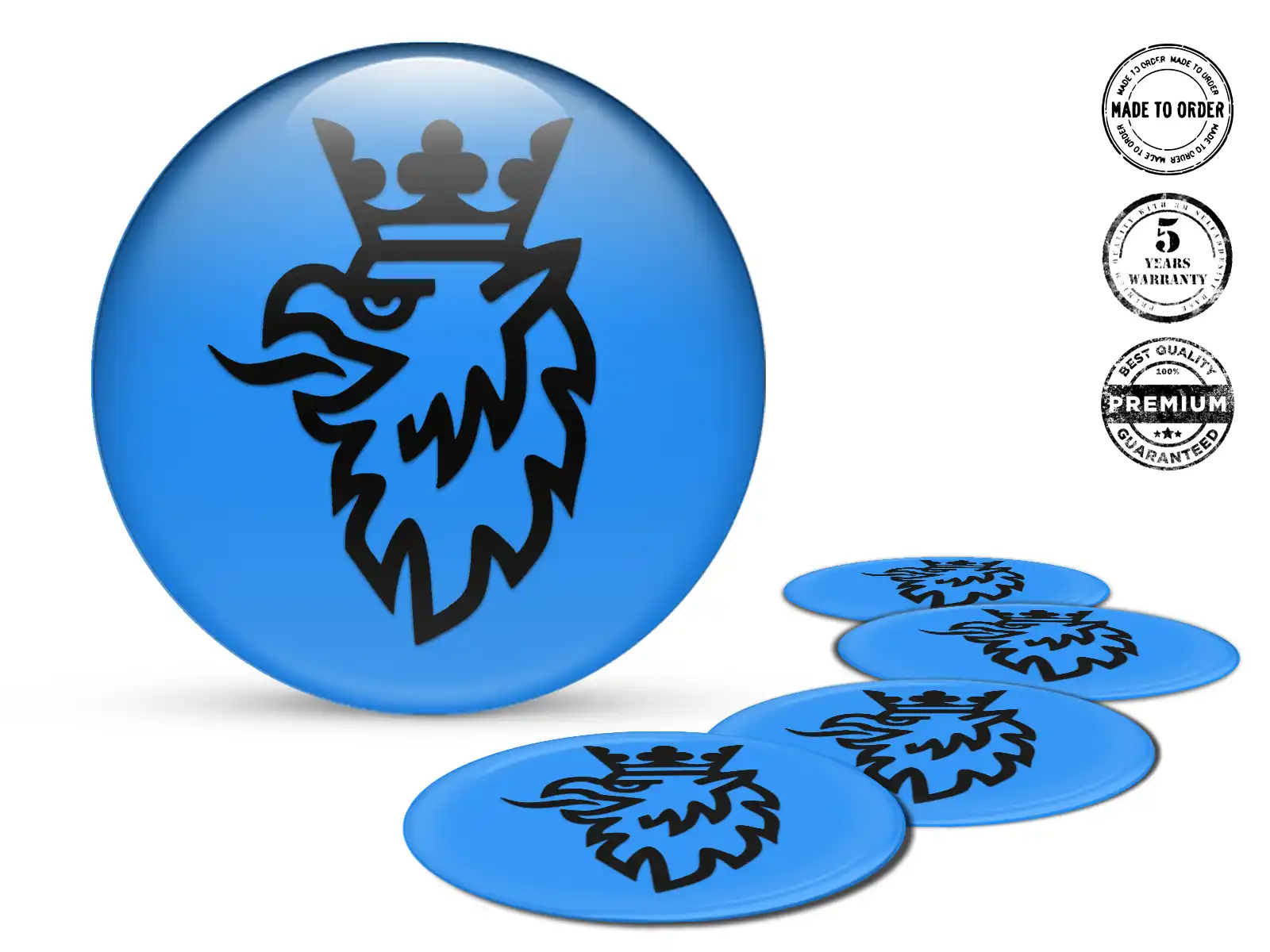 Saab Domed Sticker Logo Car Rim Style